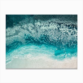 Aqua Floating 4 Canvas Print