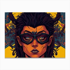  Retro Comic Style Artwork Canvas Print