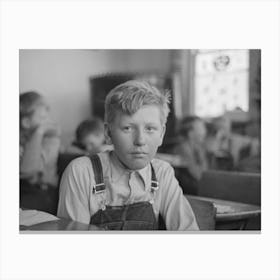 Pupil In Rural School, Williams County, North Dakota By Russell Lee 1 Canvas Print