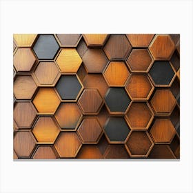 Wooden Wall Canvas Print