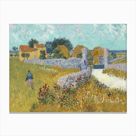 Van Gogh - Farmhouse In Provence Canvas Print