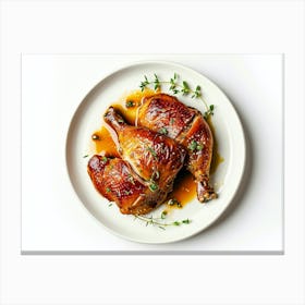 Chicken With Thyme Canvas Print