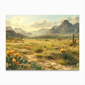 Desert Arizona Landscape Canvas Print