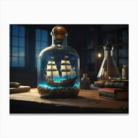 Ship In A Bottle 8 Canvas Print