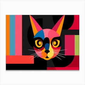 Cat Print Canvas Print