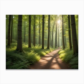 Path Through The Forest 2 Canvas Print