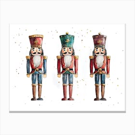 Christmas Nutcracker Painting Canvas Print