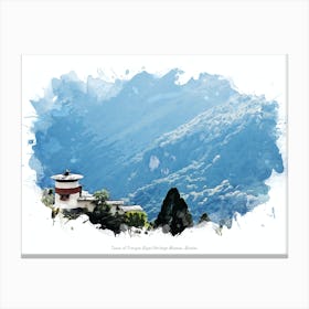 Tower Of Trongsa Royal Heritage Museum, Bhutan Canvas Print