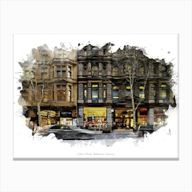 Collins Street, Melbourne, Victoria Canvas Print