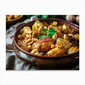 Chicken And Artichoke Stew 8 Canvas Print