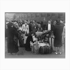 Los Angeles, California, Japanese American Evacuation From West Coast Areas Under U Canvas Print