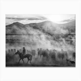 Rider On The Roll Canvas Print