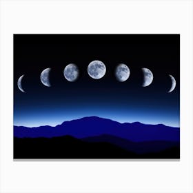 Moon Phases - Moon phases poster #6 Canvas Print