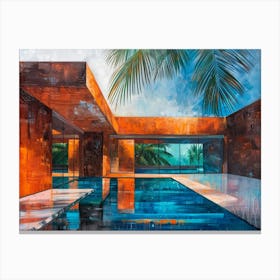 Pool House Canvas Print