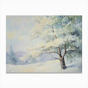 Winter Tree Landscape Canvas Print