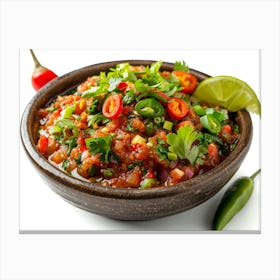 Salsa In A Bowl Canvas Print