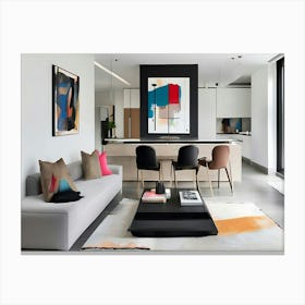 Modern Living Room Canvas Print