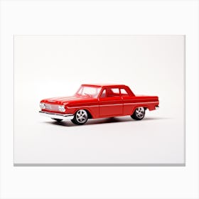 Toy Car Custom 62 Chevy Red Canvas Print