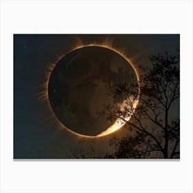 Eclipse Of The Moon Canvas Print