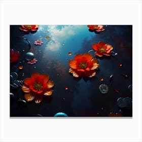 Flowers In The Sky Canvas Print