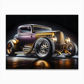 Hot Rod vintage car 1 Canvas Print
