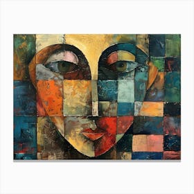 Modern Colorful Faces 1 Canvas Print
