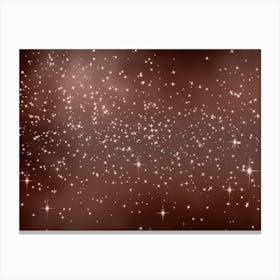 Tan Brown Tone Shining Star Background Canvas Print
