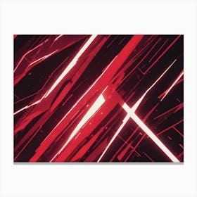 An Abstract Image Of A Futuristic, Geometric Design Canvas Print