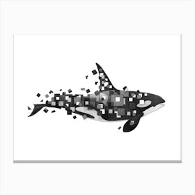 Fractured Killer Whale Canvas Print