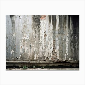 An Intricate Pattern Distressed And Splattered Across A Retro Template Urban Wall Of Weathered Con (1) Canvas Print