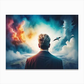 Man In The Sky Canvas Print