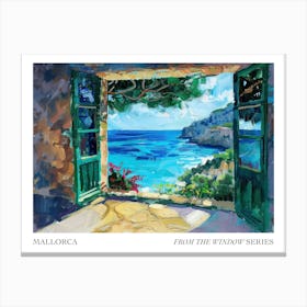 Mallorca From The Window Series Poster Painting 1 Canvas Print