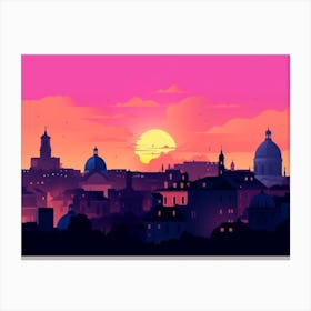Rome Skyline Canvas Print