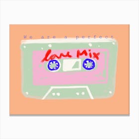 Love Mix Tape Canvas Print
