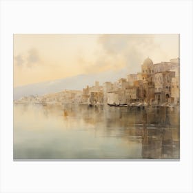 Egyptian Town Painting Canvas Print