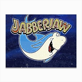 Funny Shark Jabberjaw Cartoon Film Canvas Print