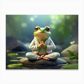 Frog Meditation 5 Canvas Print