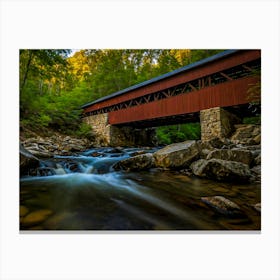 Covered Bridge Canvas Print