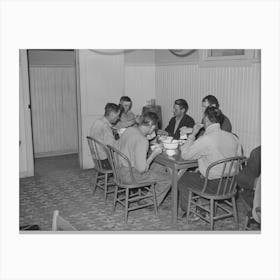 Untitled Photo, Possibly Related To Men Eating Afternoon Meal At The Salvation Army, Corpus Christi, Texas The Canvas Print