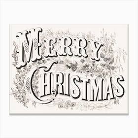 Merry Christmas Canvas Print