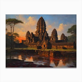 Angkor Wat Seven Wonder Canvas Print