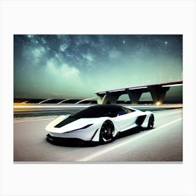 Concept Car At Night Canvas Print