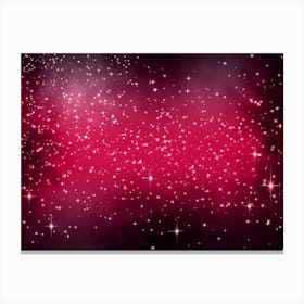 Pink Splash Shining Star Background Canvas Print