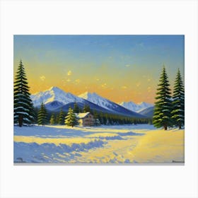 Beautiful Winter Scene Canvas Print