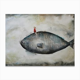 On The Fish Canvas Print