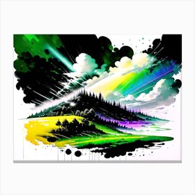 Rainbow Landscape Canvas Print