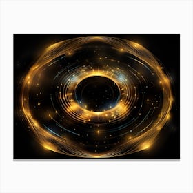 Golden Circle Canvas Print