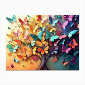 Butterfly Tree 17 Canvas Print