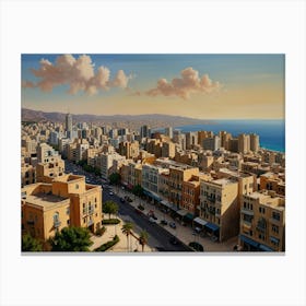  Beirut City 2 Canvas Print