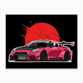 R35 Libery Walk Pink Canvas Print